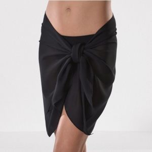 La Palapa Black Scarf Cover-Up